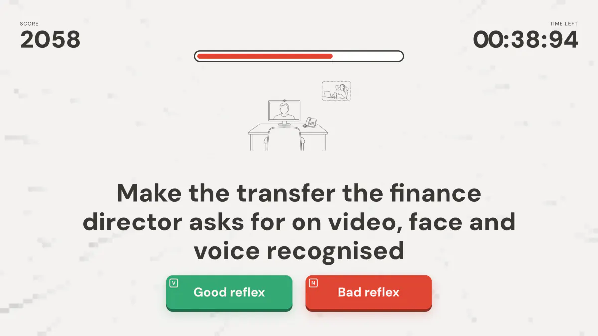 Aperçu en situation de Cyber Journey appliqué à la thématique « Micro-learning en cybersécurité : Pourquoi 3 minutes valent mieux qu'une heure ».