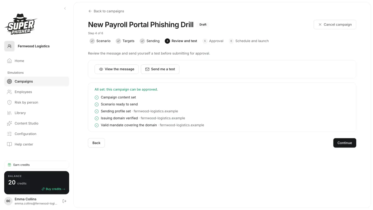 Aperçu en situation de Super Phisher appliqué à la thématique « MFA Fatigue et Push Bombing : Contourner la double authentification sans pirater le code ».